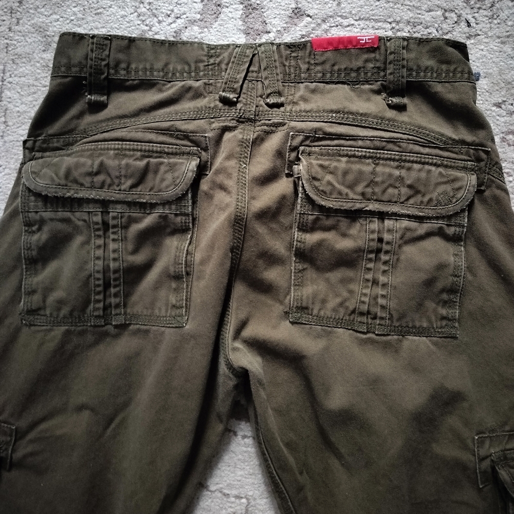 Jordan Craig Army Green Cargo Pants 34/32 - Picture 7 of 9